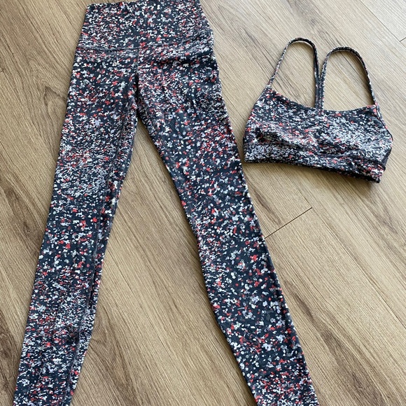 Lululemon Align Leggings/Y Flow Bra Set - Size 2 - Picture 1 of 5